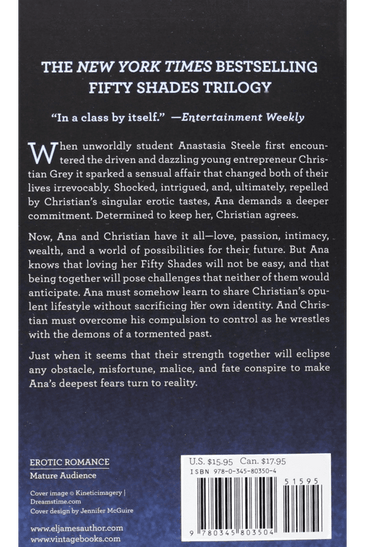 Fifty Shades Trilogy Fifty Shades Of Grey Fifty Shades Darker Fifty Shades Freed 3 volume Boxed Set By E L James